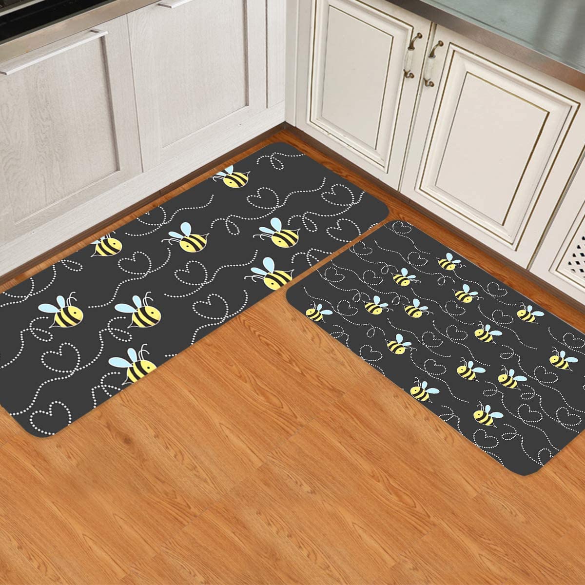 Amazon Com Abstract Kitchen Rugs And Mats Non Skid Washable Cushioned 